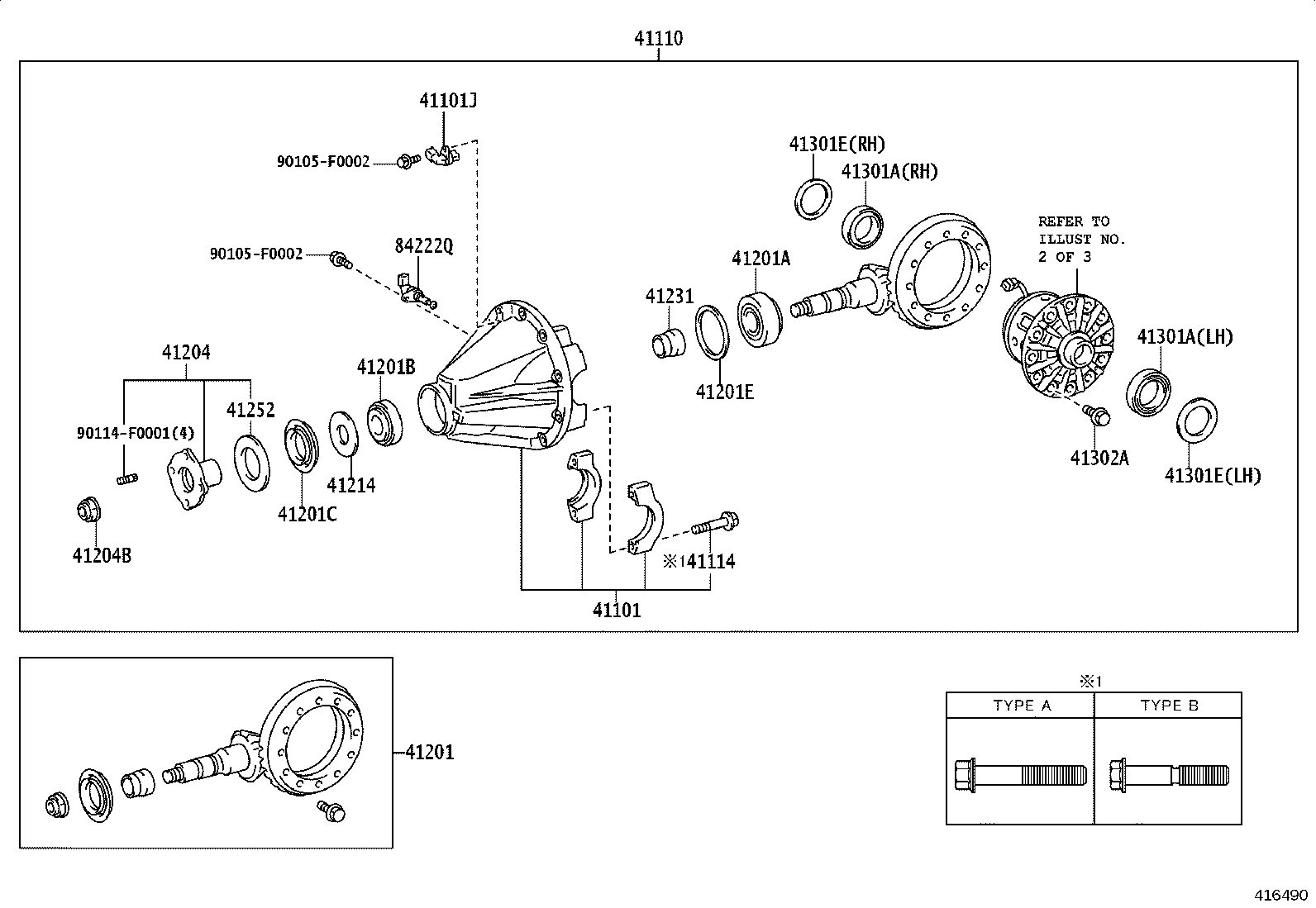 41110-0K791 CARRIER ASSY, DIFFERENTIAL, REAR product image