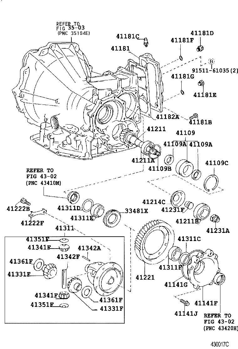90311-54005 SEAL, OIL (FOR FRONT DIFFERENTIAL OIL SEAL RETAINER) product image