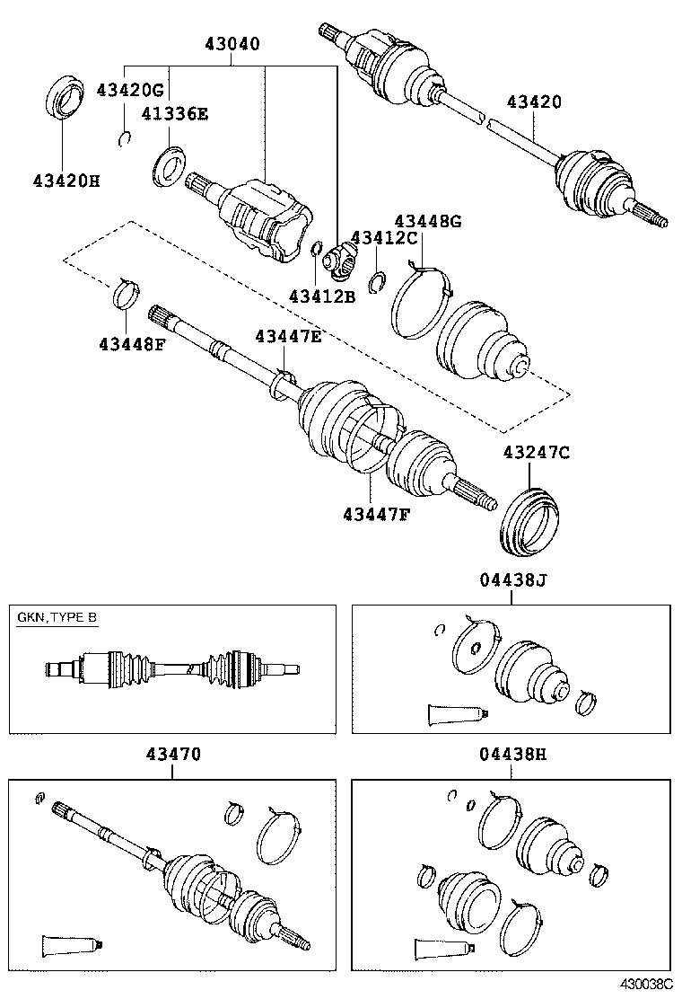 90311-50022 OIL SEAL, FRONT DRIVE SHAFT, LH product image