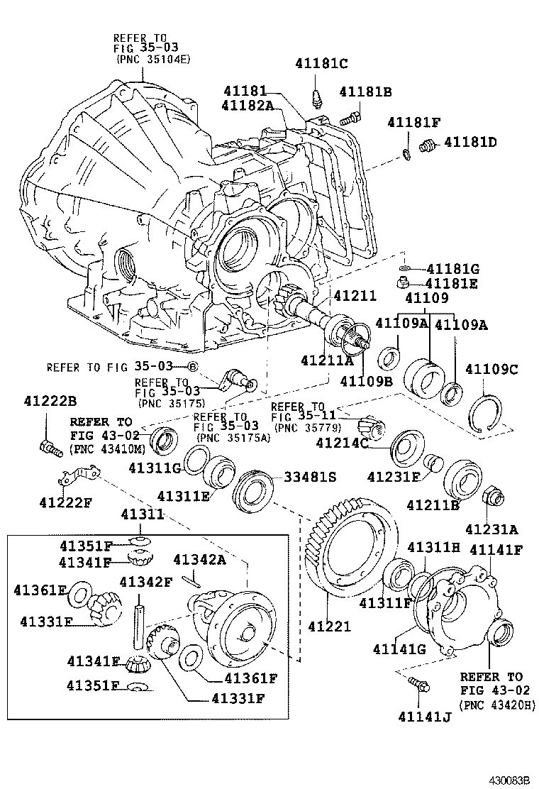 41206-12030 PINION, DIFFERENTIAL DRIVE product image