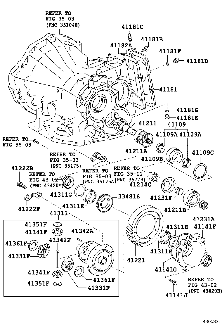41310-20250 CASE ASSY, DIFFERENTIAL product image