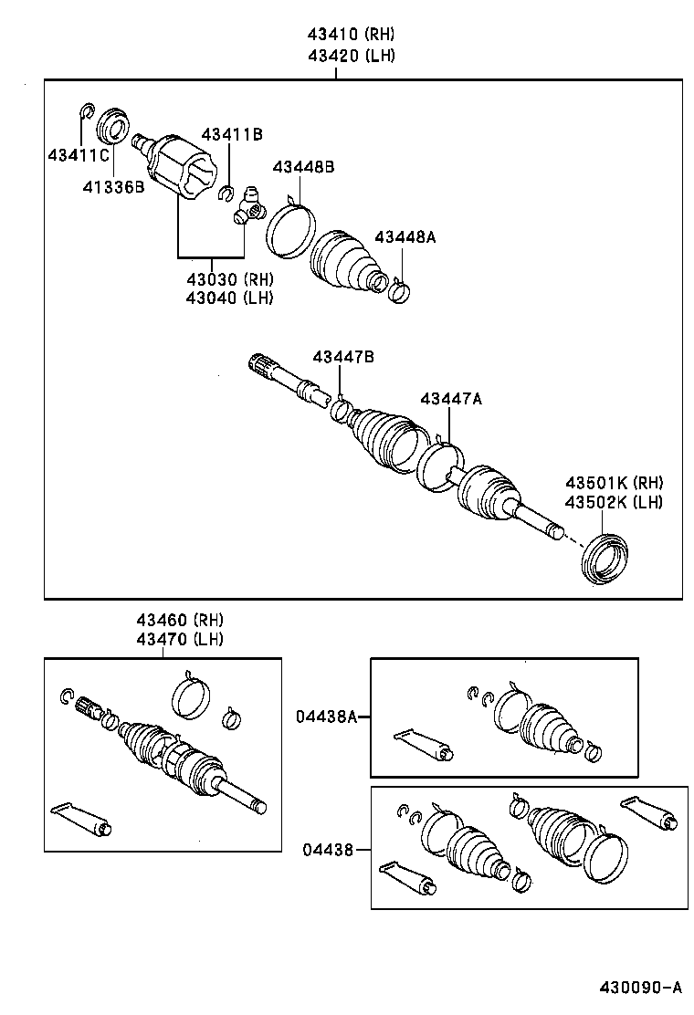 90304-80002 SEAL, DUST (FOR FRONT AXLE HUB RH) product image
