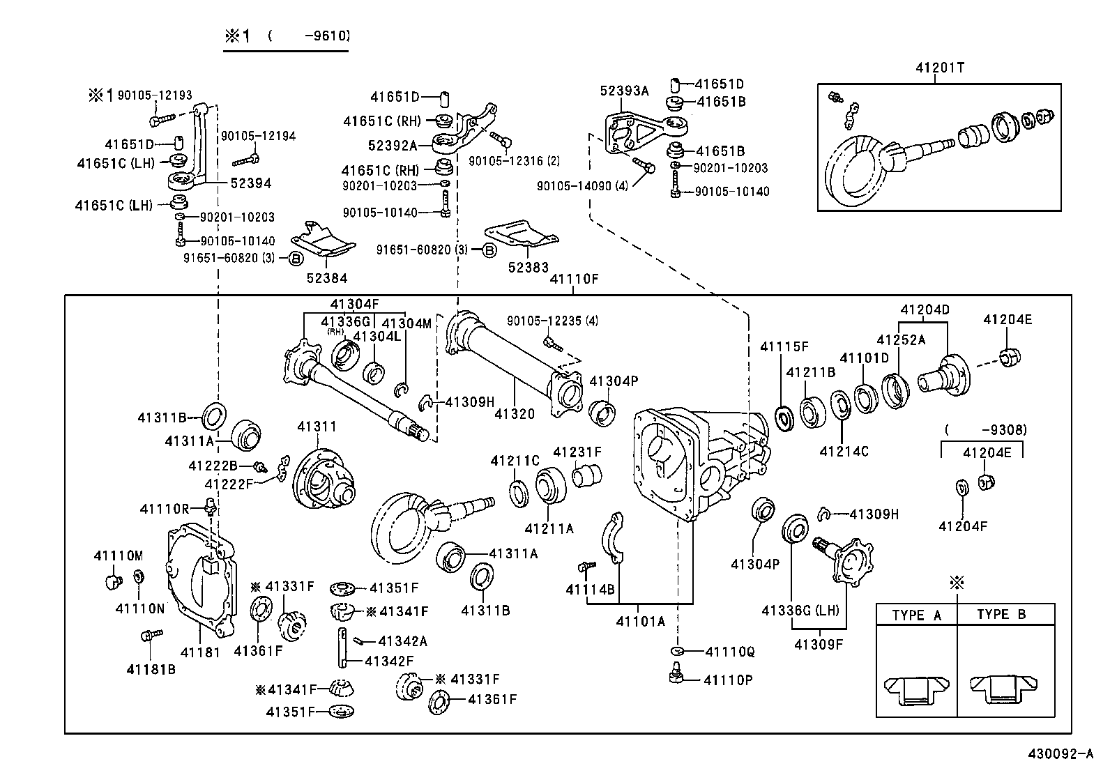 41110-28230 CARRIER ASSY, DIFFERENTIAL, FRONT product image