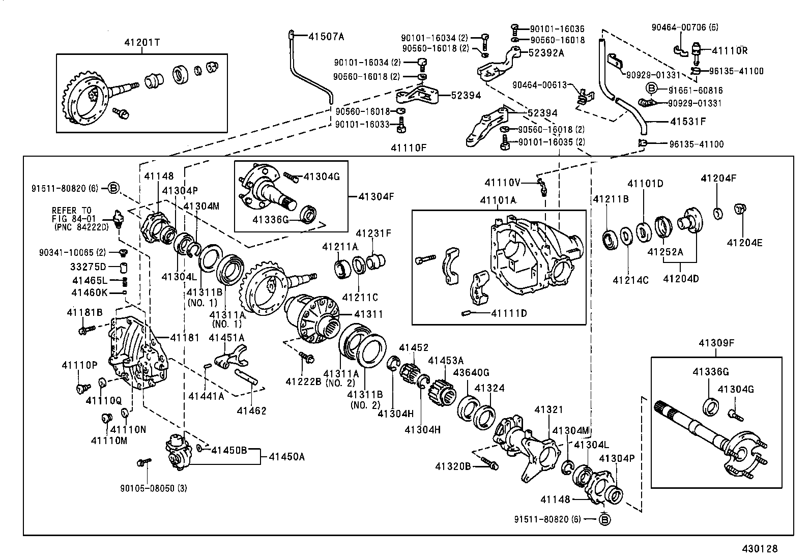 41110-65030 CARRIER ASSY, DIFFERENTIAL, FRONT product image