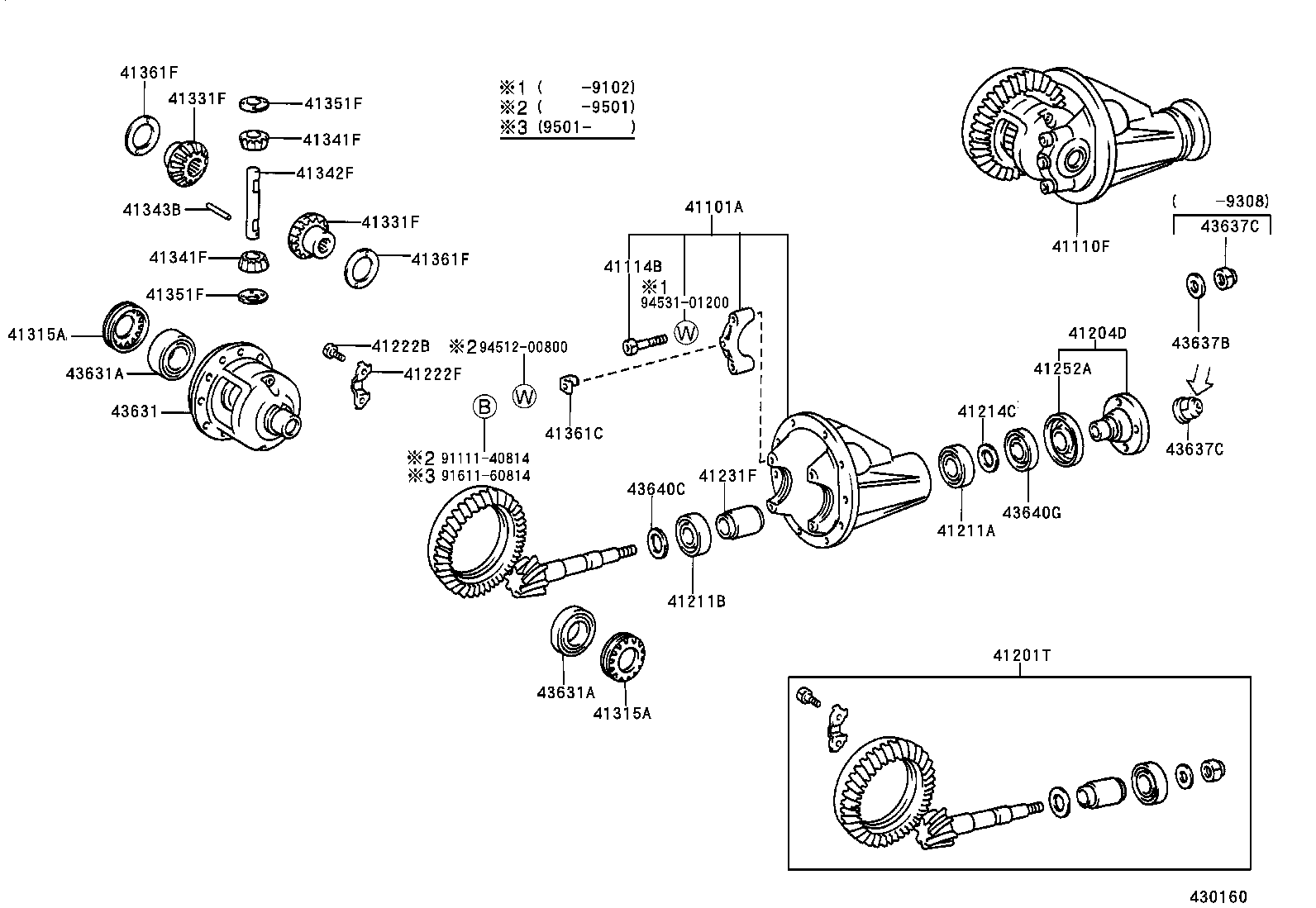 41110-35510 CARRIER ASSY, DIFFERENTIAL, FRONT product image