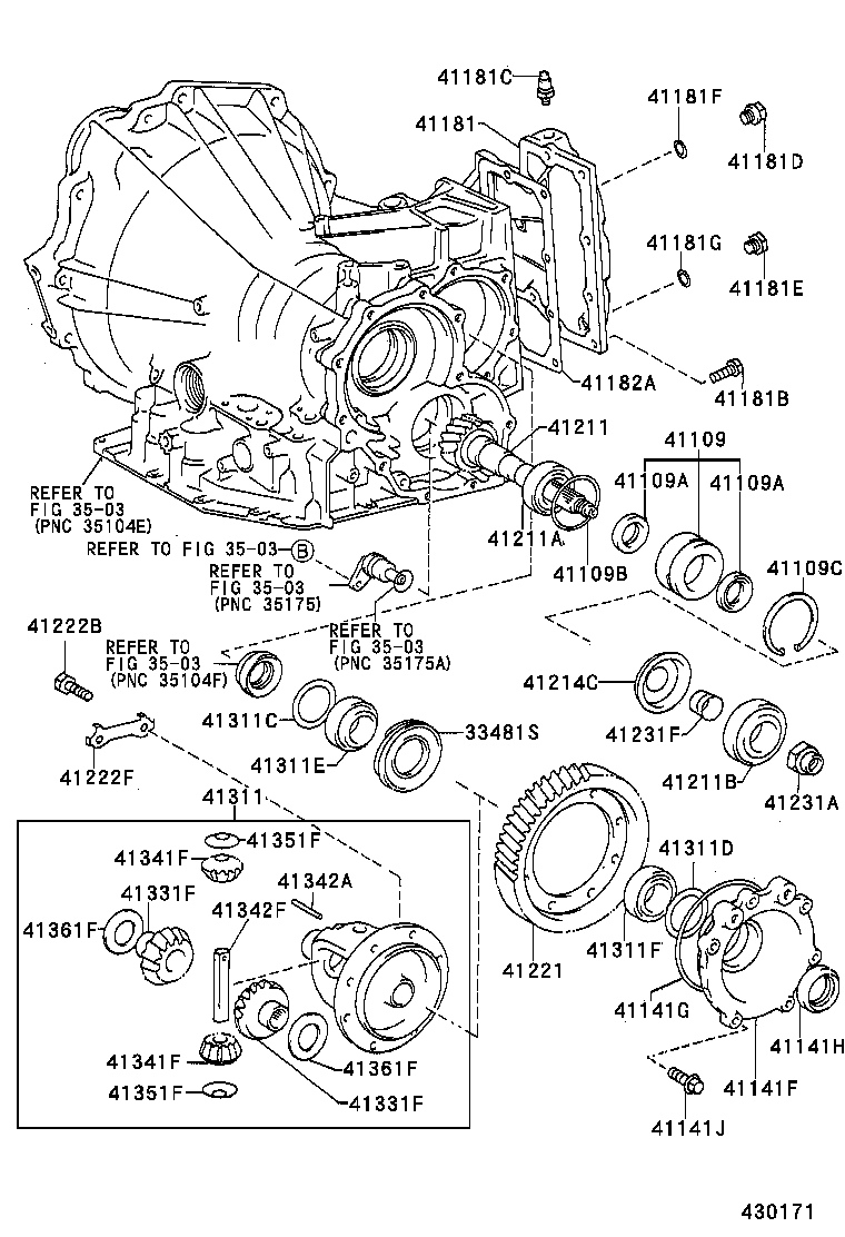 31116-32010 COVER, TRANSAXLE CASE product image