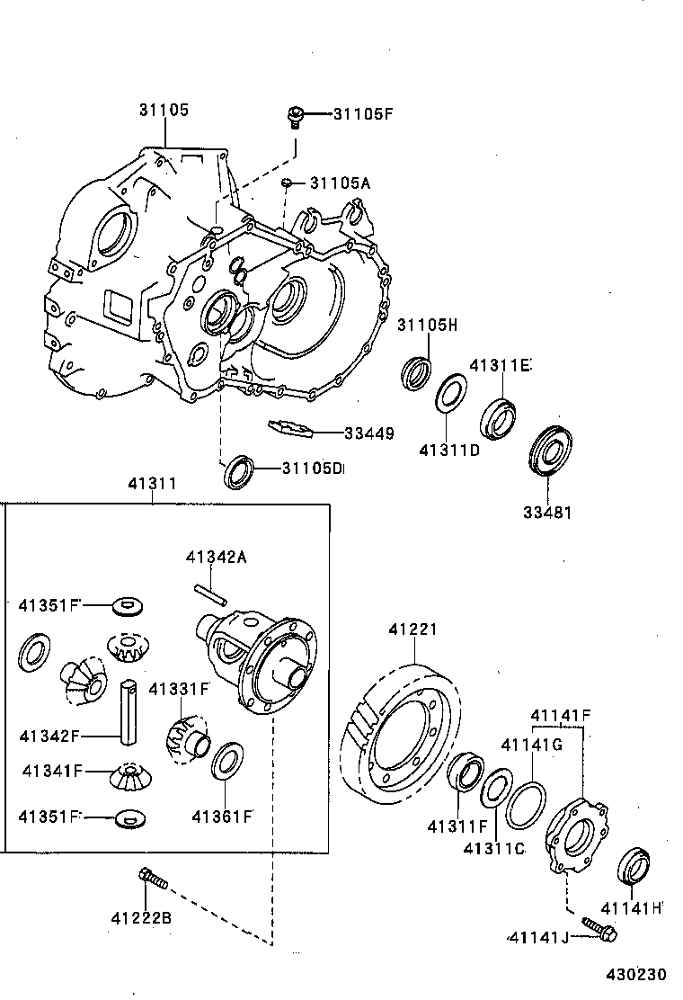 90311-35050 SEAL, OIL (FOR TRANSAXLE HOUSING) product image