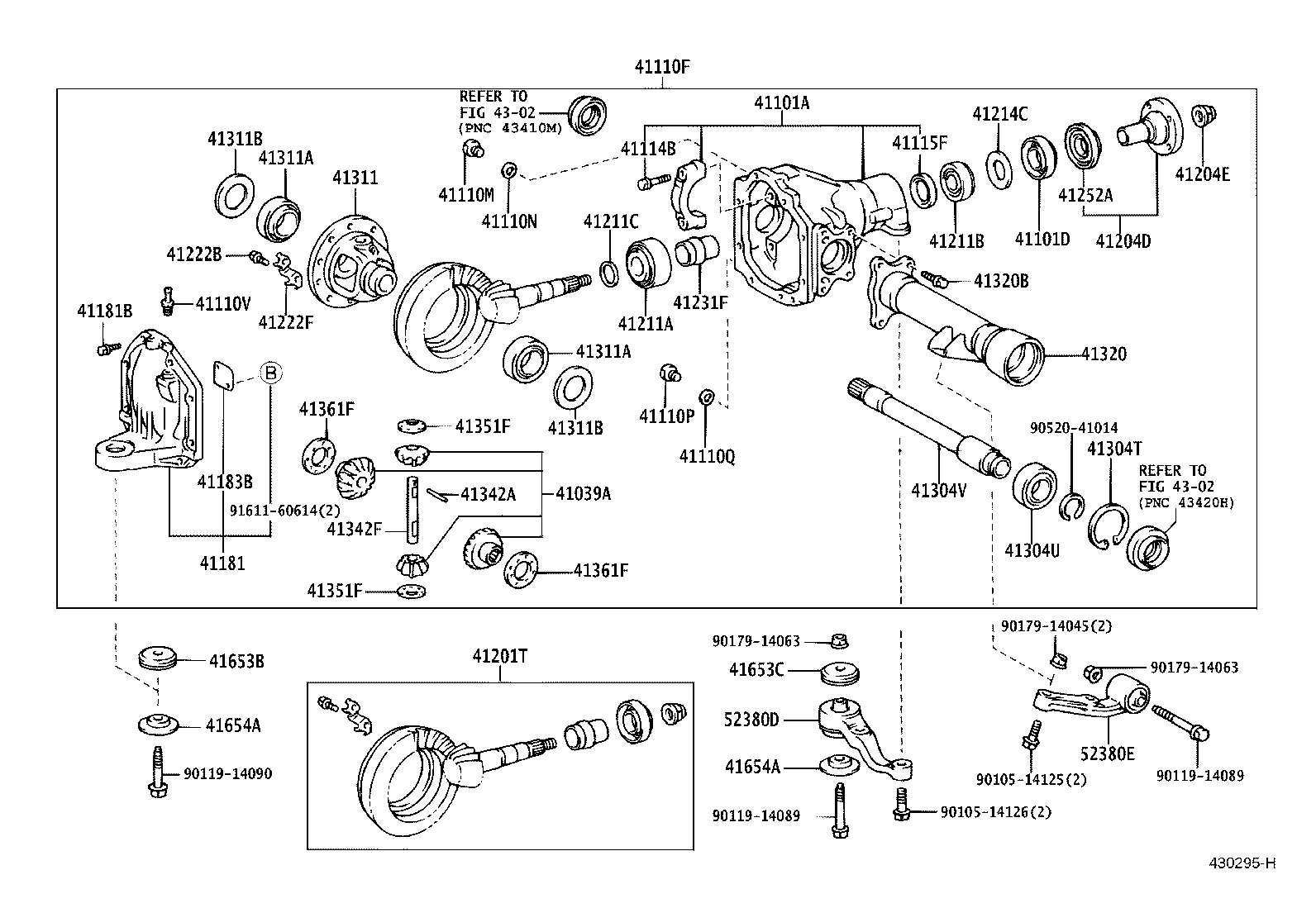 41108-60010 COVER, FRONT DIFFERENTIAL CARRIER product image