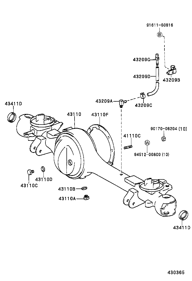 90310-35010 SEAL, TYPE T OIL (FOR FRONT DRIVE SHAFT) product image