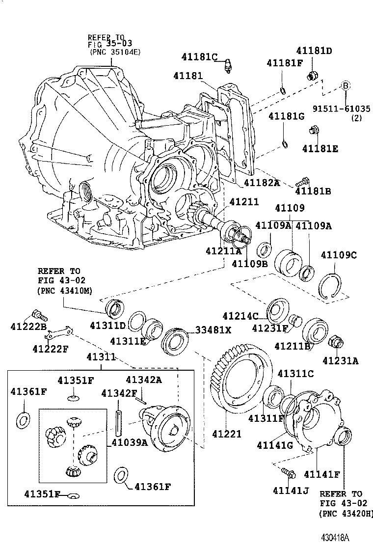 90311-54005 SEAL, OIL (FOR FRONT DIFFERENTIAL OIL SEAL RETAINER) product image