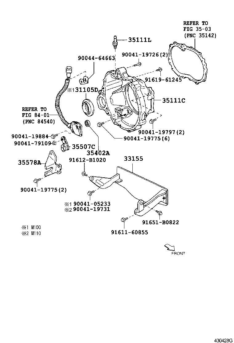 41100-97205 CASE SUB-ASSY, FRONT DIFFERENTIAL, NO.1 product image