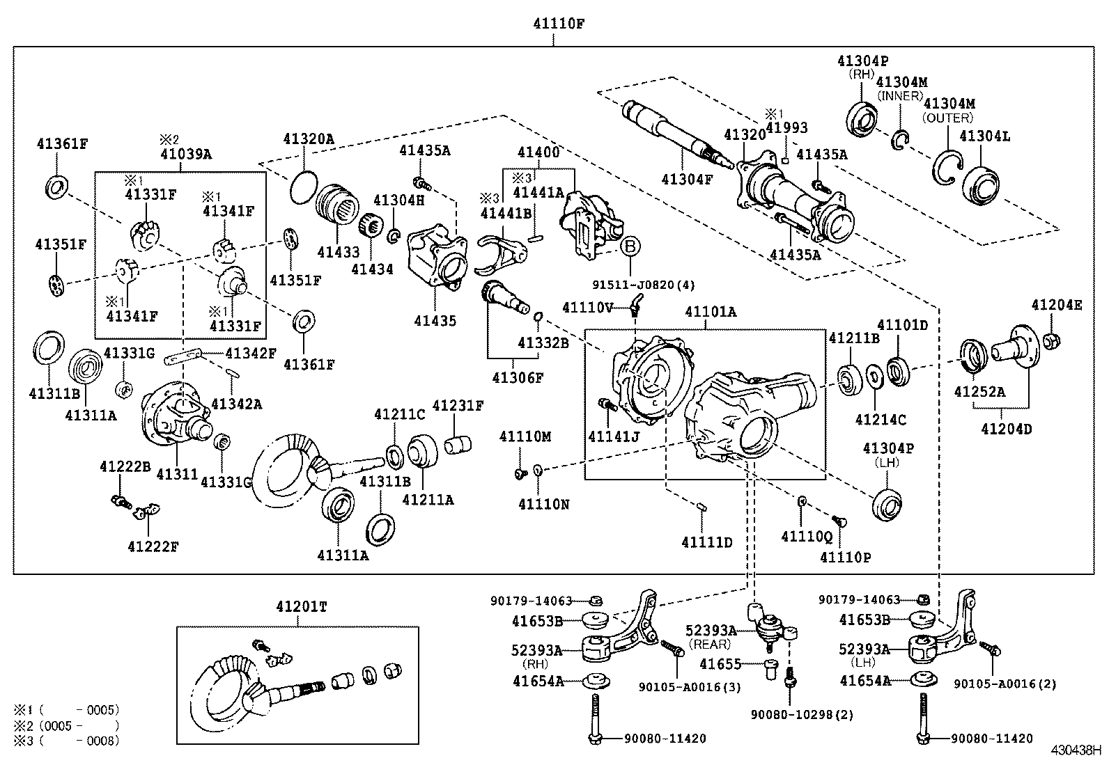 41110-34100 CARRIER ASSY, DIFFERENTIAL, FRONT product image