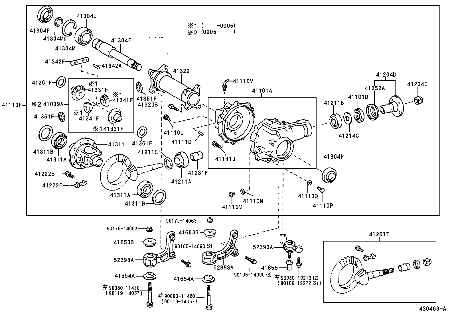 41110-35700 CARRIER ASSY, DIFFERENTIAL, FRONT product image