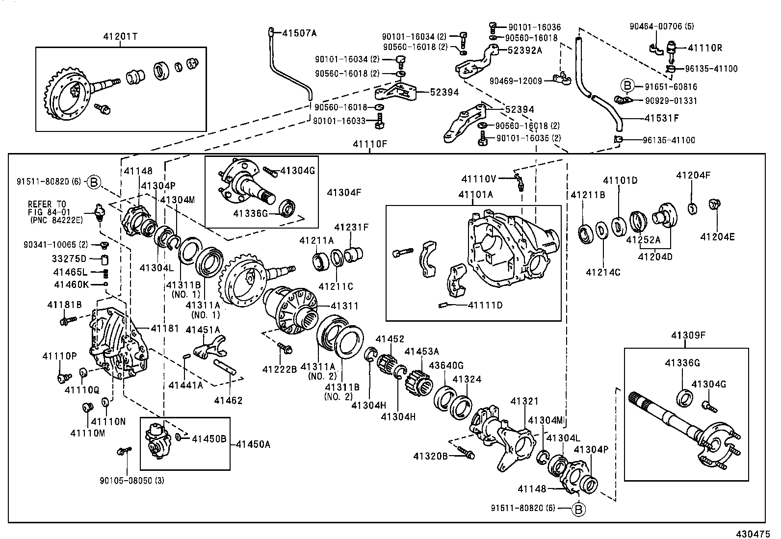 41110-37060 CARRIER ASSY, DIFFERENTIAL, FRONT product image