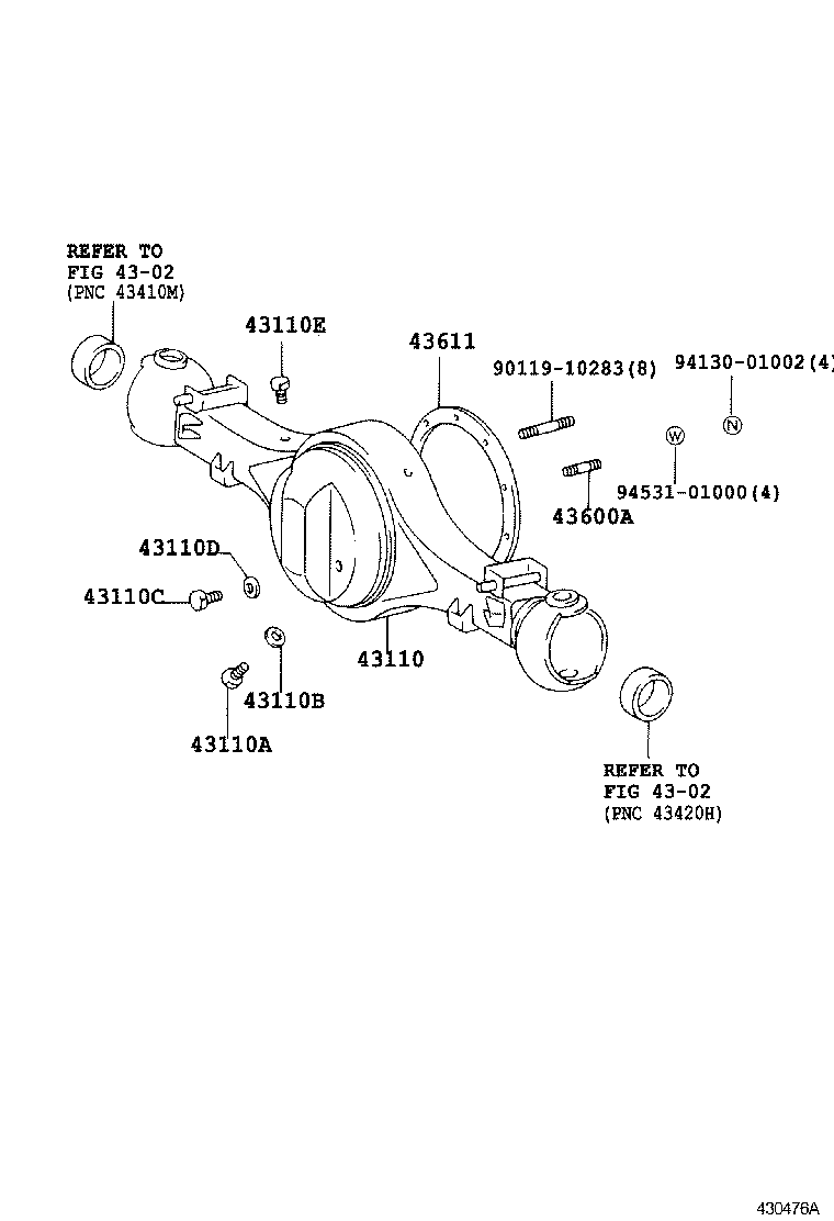 SU002-00595 CASE, FRONT DIFFERENTIAL product image