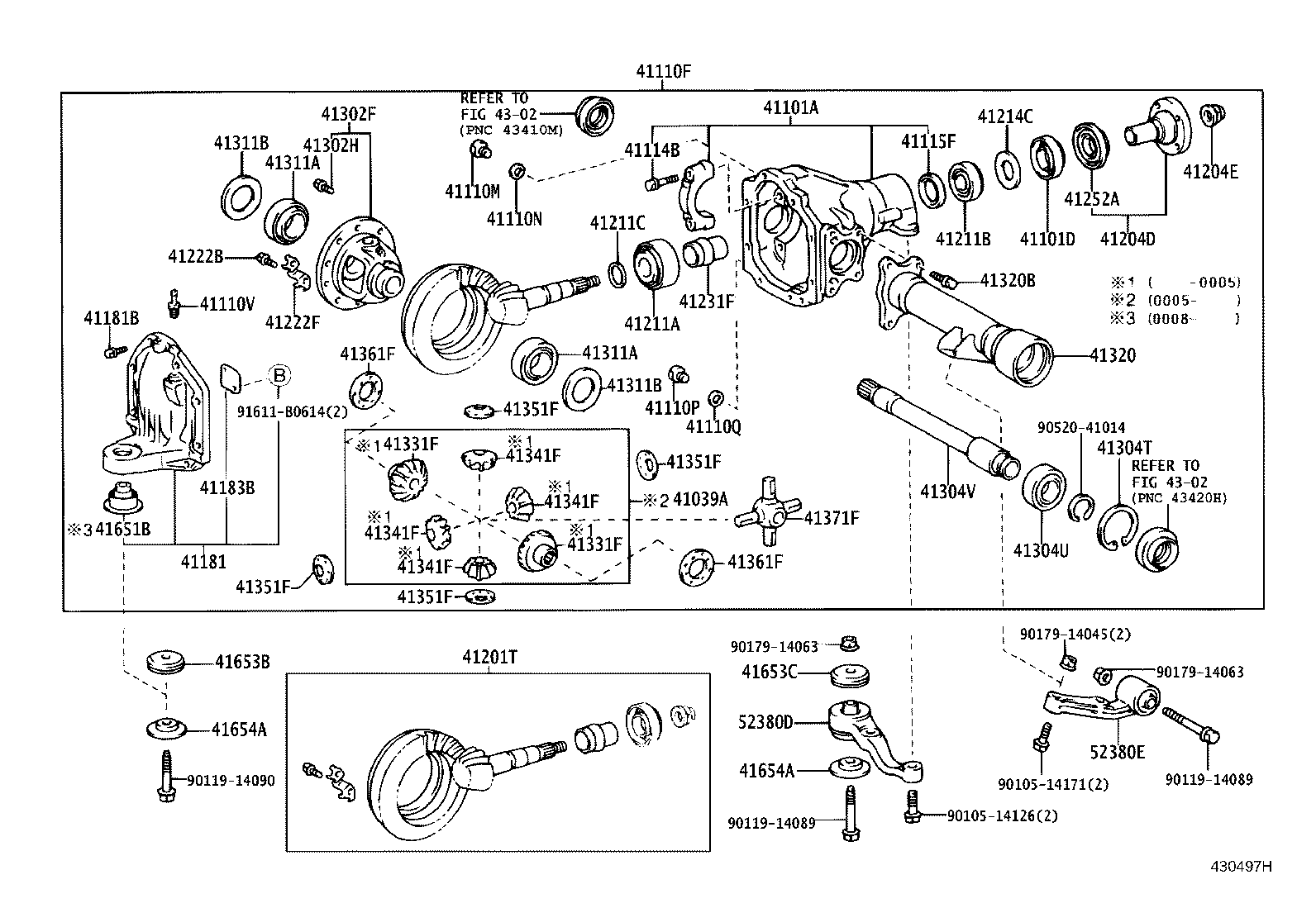41108-60010 COVER, FRONT DIFFERENTIAL CARRIER product image
