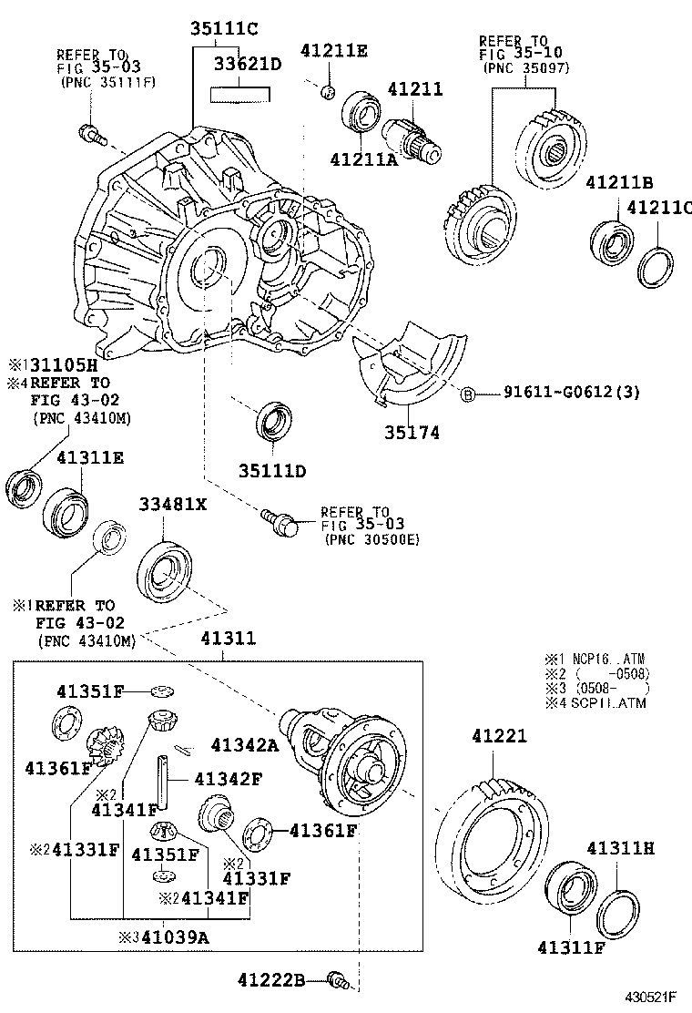41221-52070 GEAR, FRONT DIFFERENTIAL RING product image