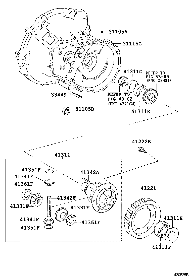31115-52020 CASE, FRONT TRANSAXLE(MTM) product image