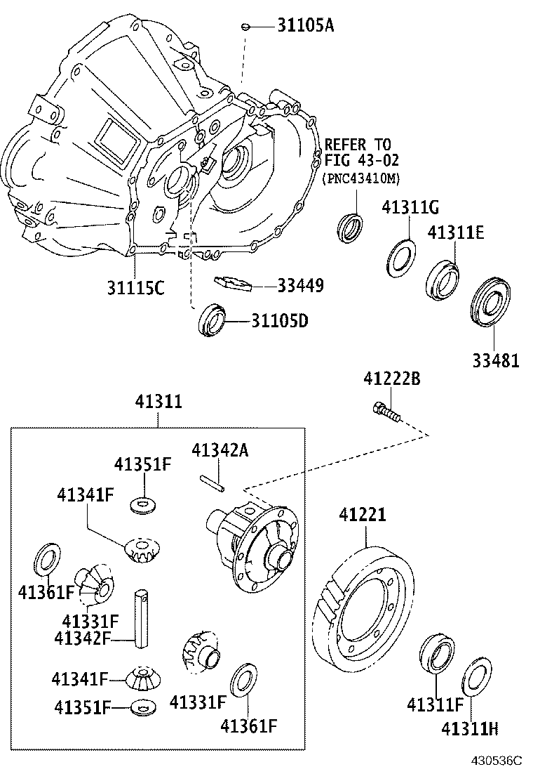41211-32150 PINION, DIFFERENTIAL DRIVE product image