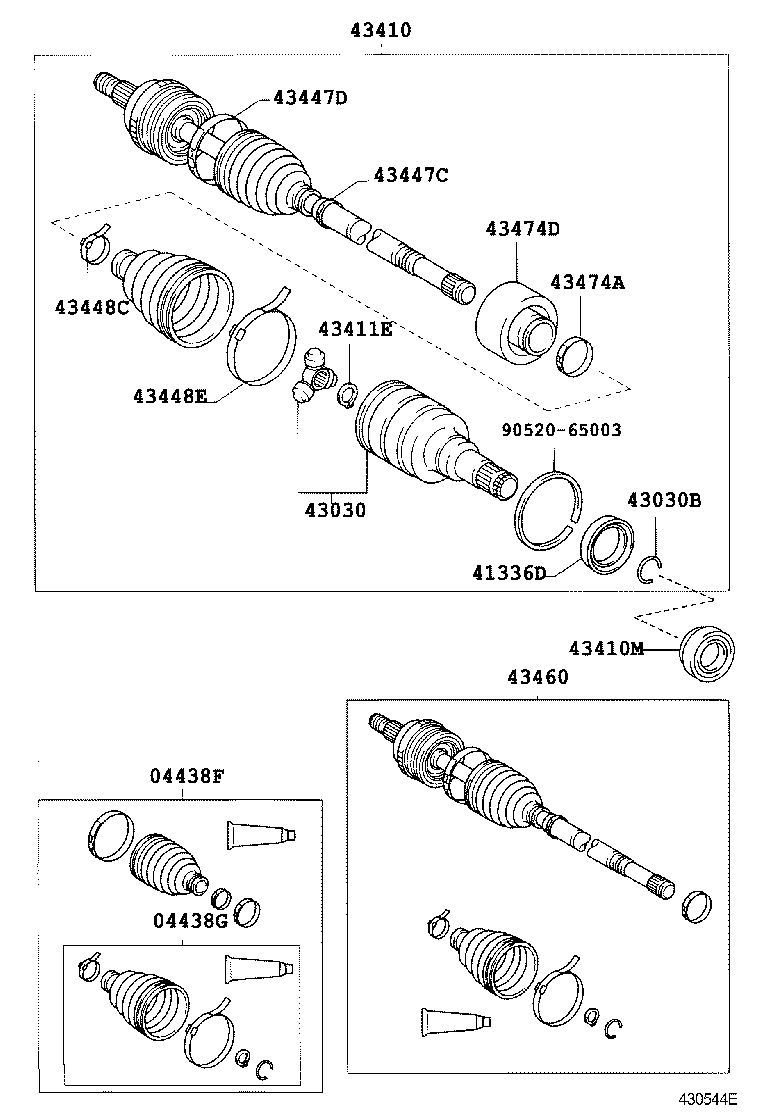 90311-34026 OIL SEAL, FRONT DRIVE SHAFT, LH product image