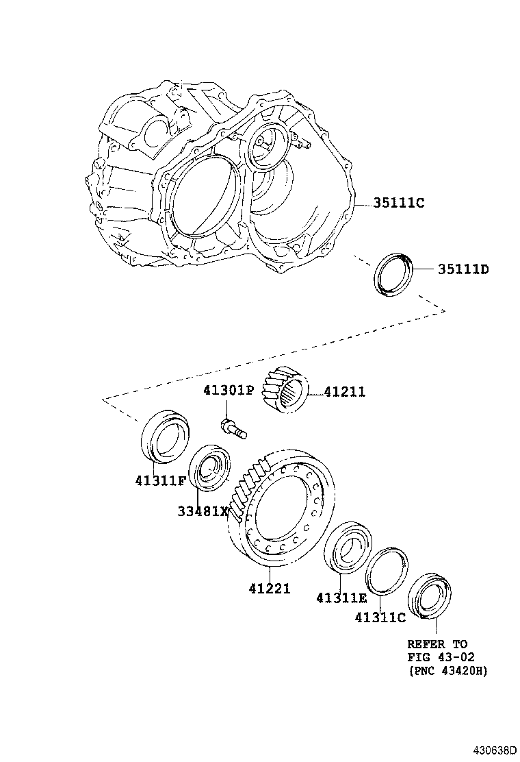 35105-42013 HOUSING, TRANSAXLE product image