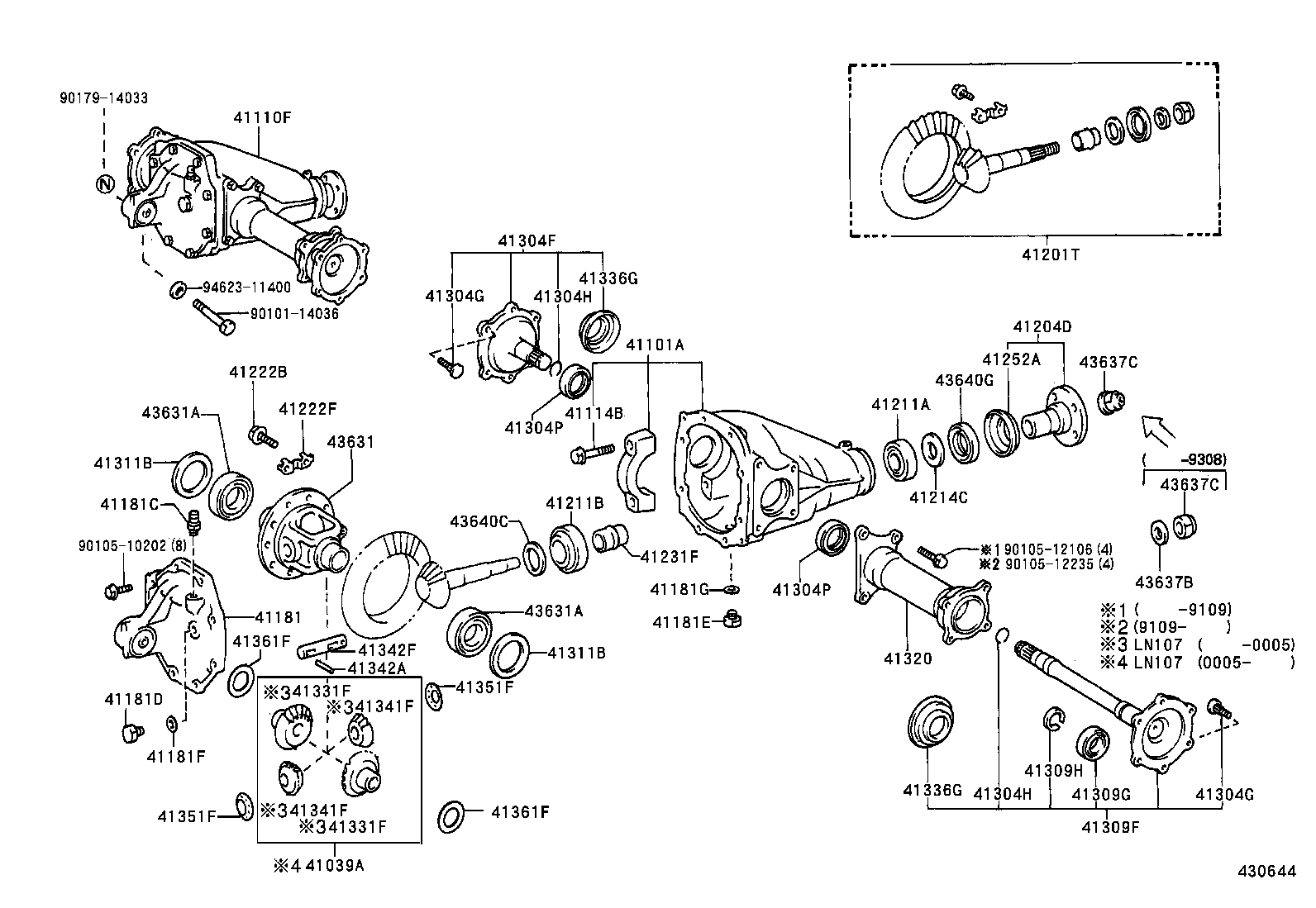 41110-35510 CARRIER ASSY, DIFFERENTIAL, FRONT product image