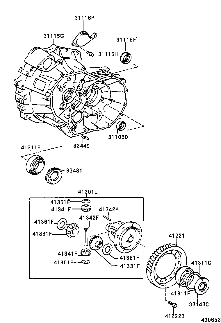 90311-35050 SEAL, OIL (FOR TRANSAXLE HOUSING) product image