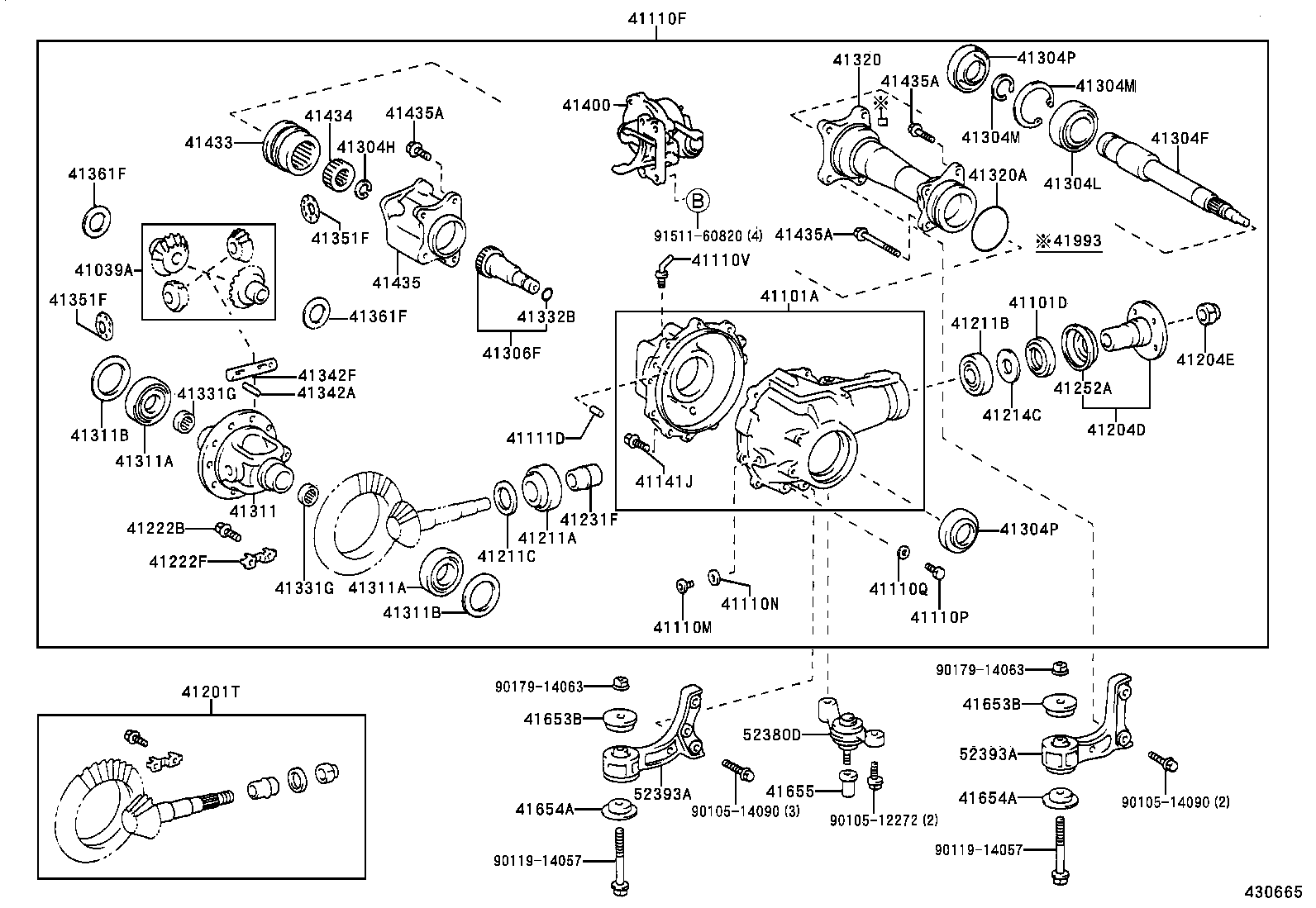 90311-47011 SEAL, OIL (FOR DIFFERENTIAL SIDE GEAR SHAFT) product image