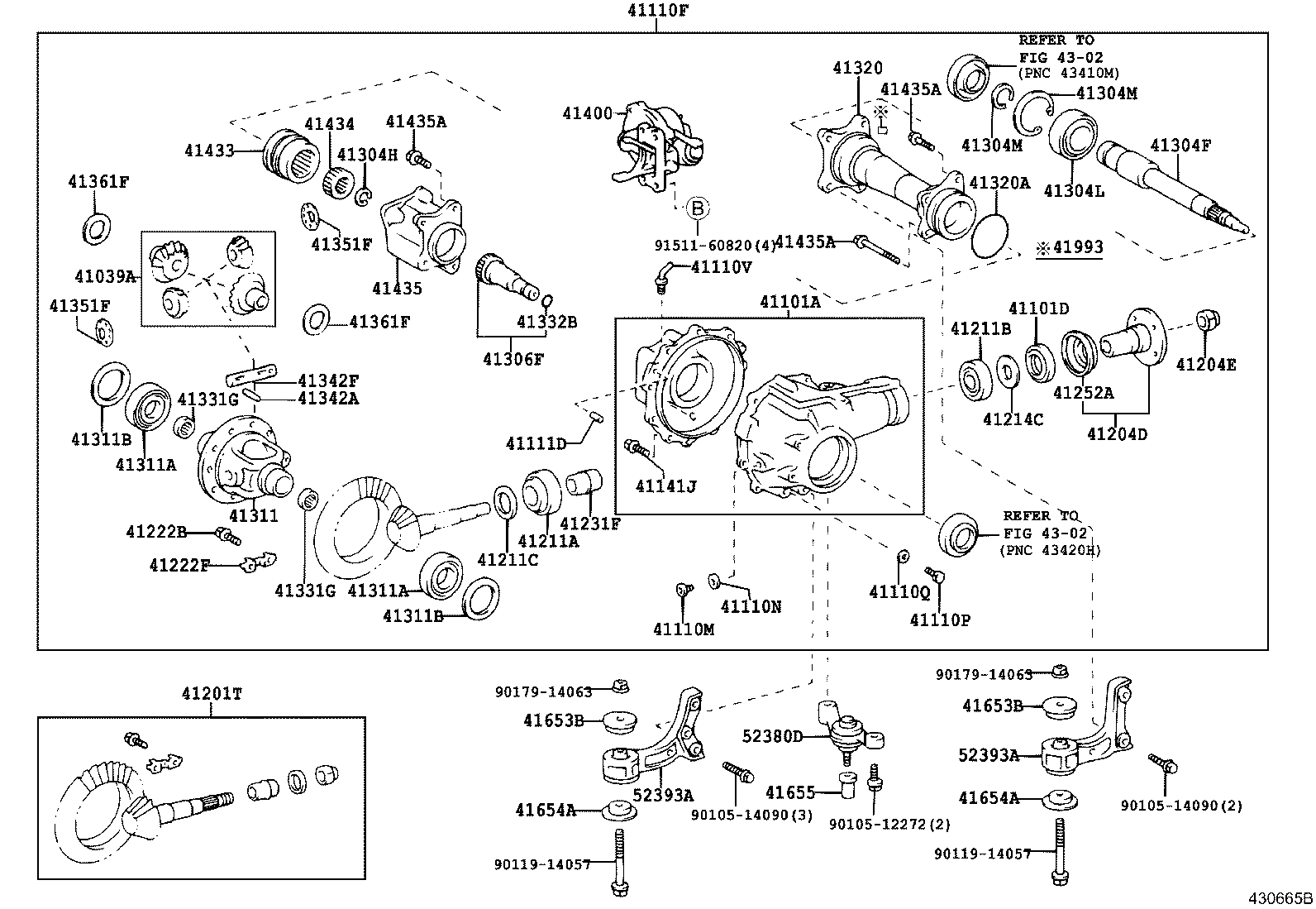 41110-3D321 CARRIER ASSY, DIFFERENTIAL, FRONT product image