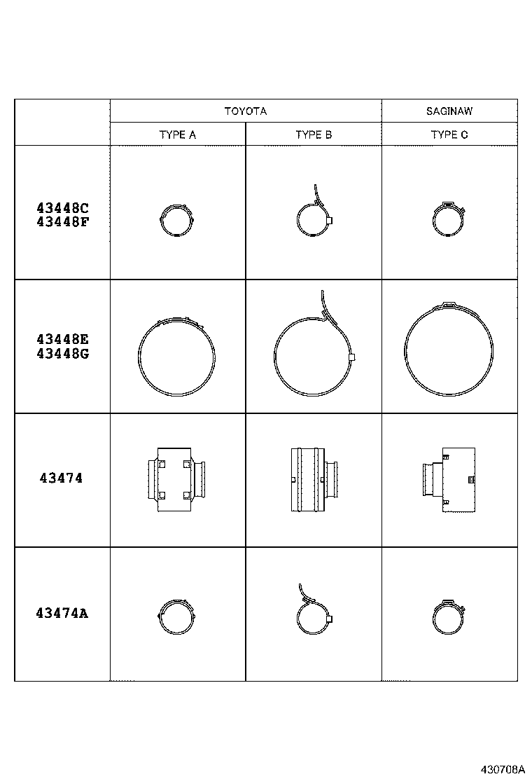 04438-12330 BOOT KIT, FRONT DRIVE SHAFT, IN & OUTBOARD, LH product image