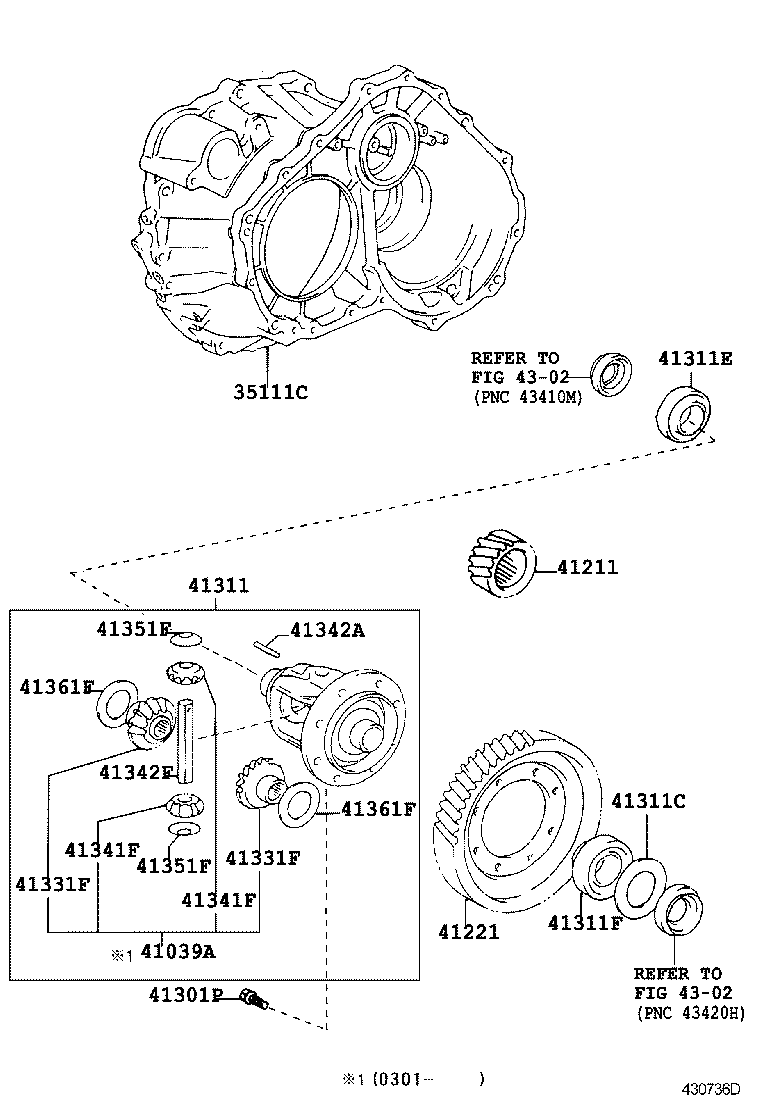 41221-48020 GEAR, FRONT DIFFERENTIAL RING product image