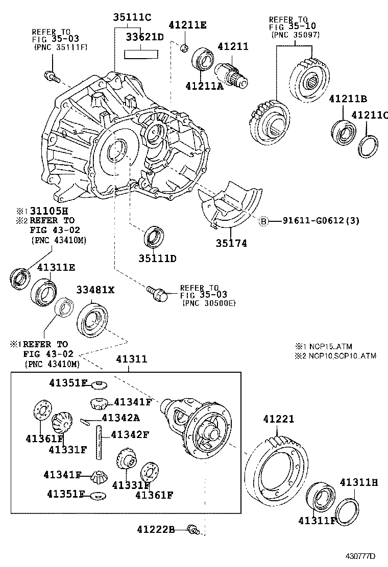 31115-52020 CASE, FRONT TRANSAXLE(MTM) product image