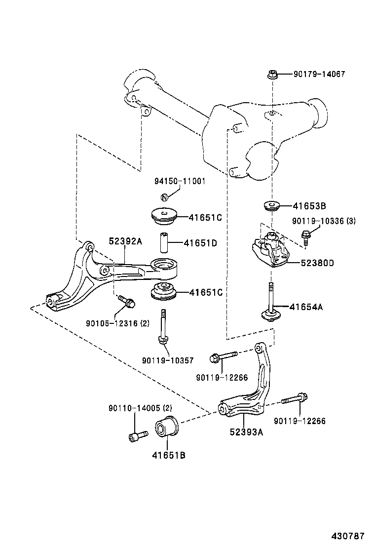 41110-25390 CARRIER ASSY, DIFFERENTIAL, FRONT product image