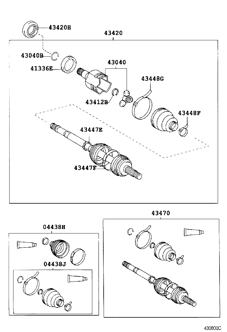 90311-34026 OIL SEAL, FRONT DRIVE SHAFT, LH product image