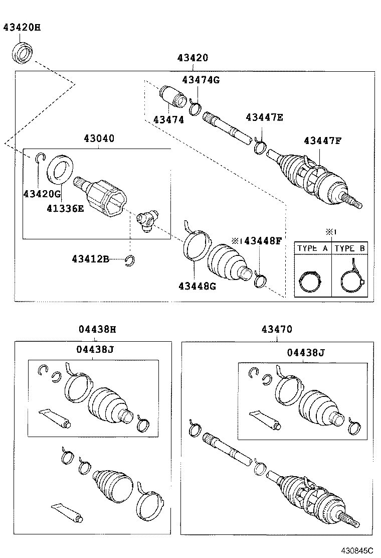 90311-40027 OIL SEAL, FRONT DRIVE SHAFT, RH product image