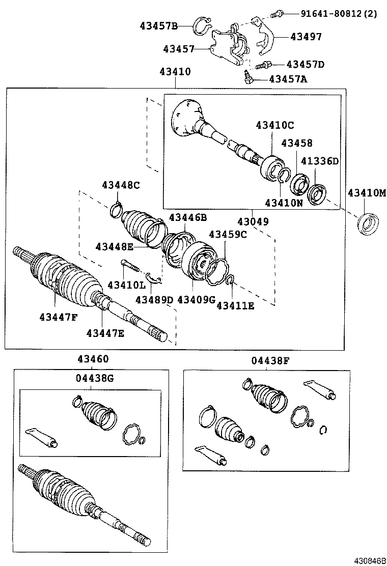 90311-40027 OIL SEAL, FRONT DRIVE SHAFT, RH product image