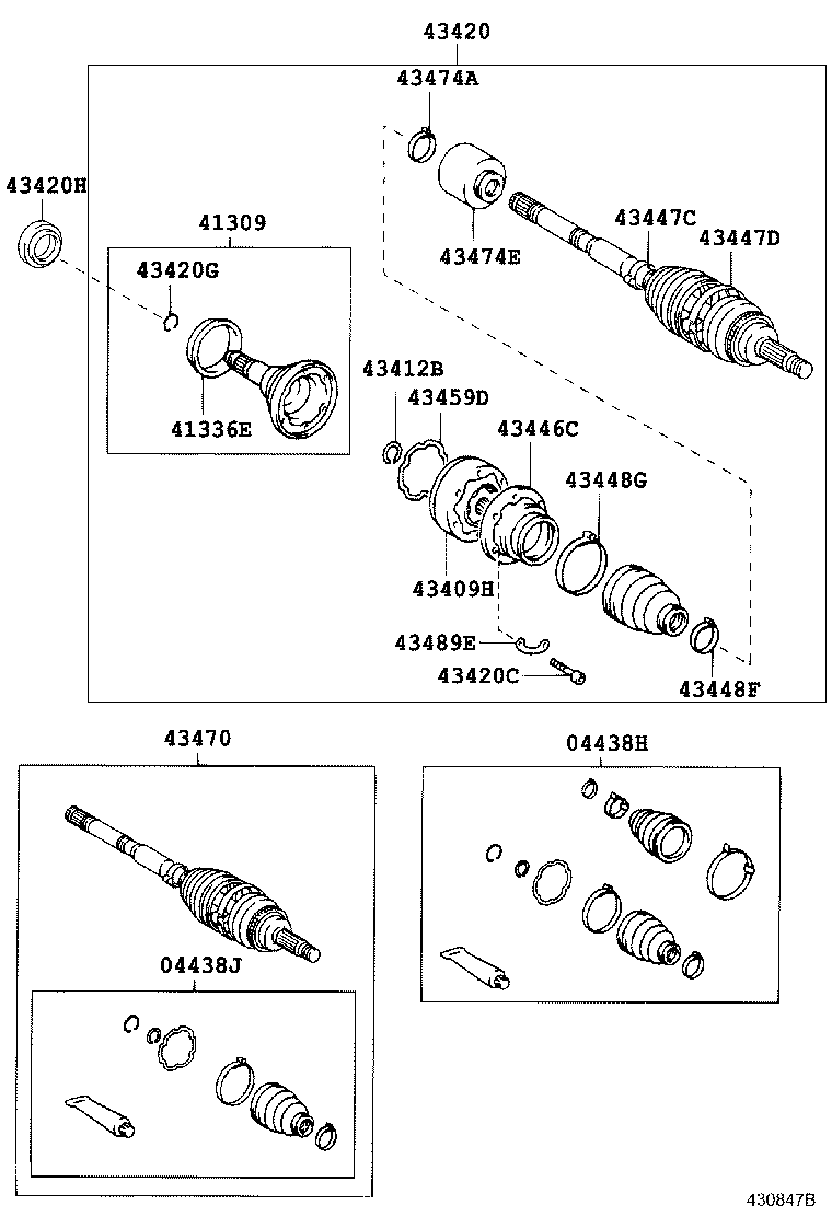 90311-40027 OIL SEAL, FRONT DRIVE SHAFT, RH product image