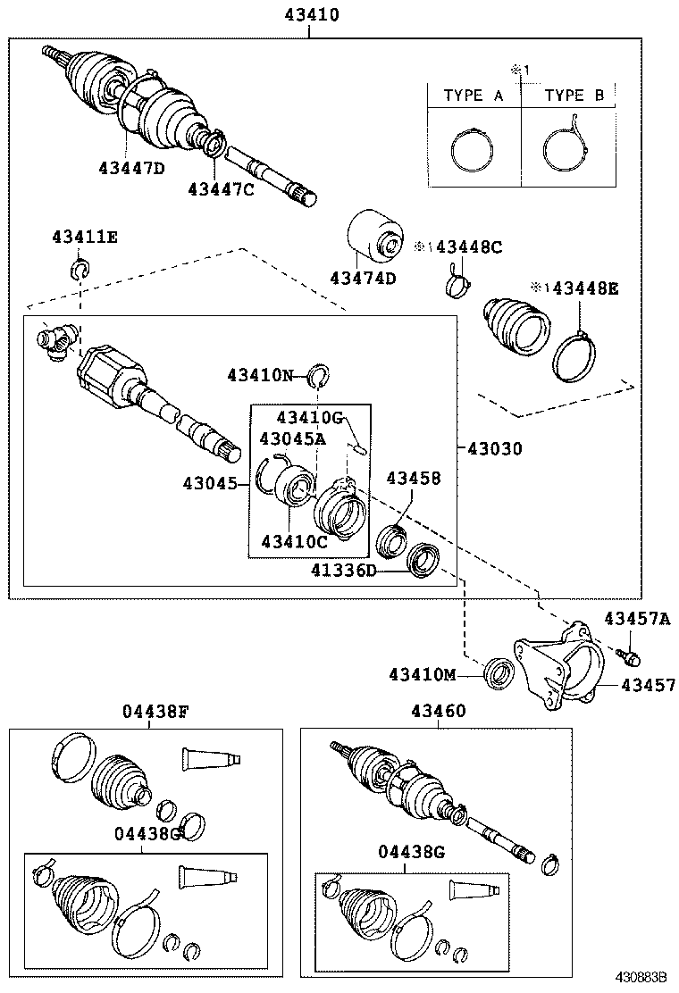 90311-35045 OIL SEAL, FRONT DRIVE SHAFT, RH product image
