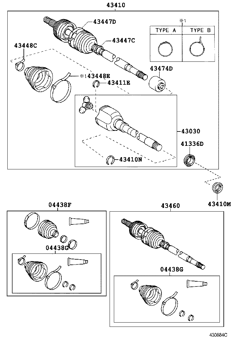 90311-35045 OIL SEAL, FRONT DRIVE SHAFT, RH product image