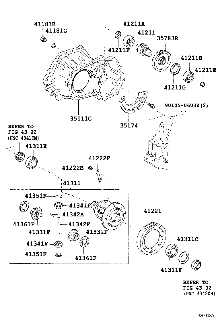 41301-12210 CASE, FRONT DIFFERENTIAL product image