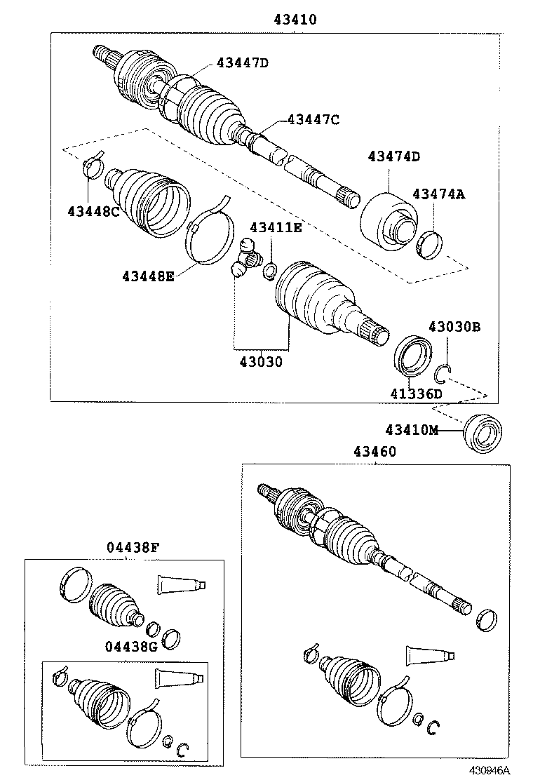 90311-34026 OIL SEAL, FRONT DRIVE SHAFT, LH product image