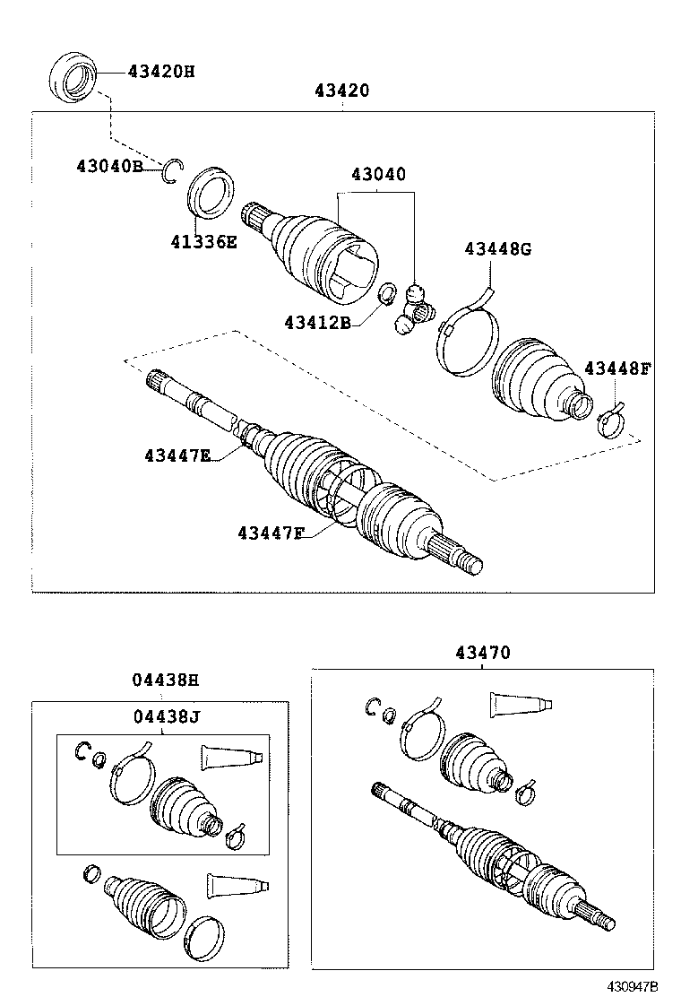 90311-34026 OIL SEAL, FRONT DRIVE SHAFT, LH product image