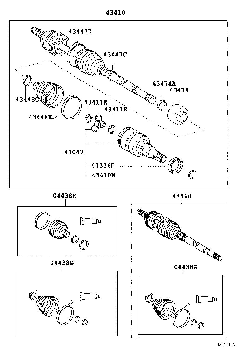 41336-02030 COVER, FRONT DRIVE SHAFT DUST, RH product image