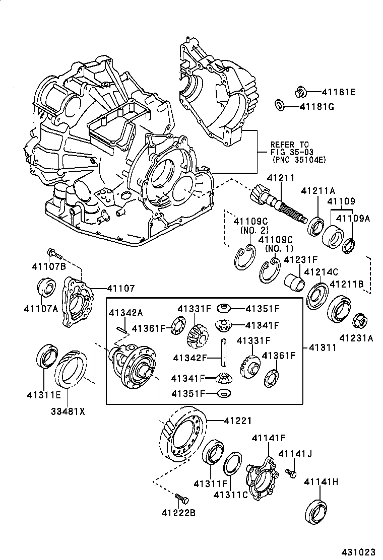31115-33014 CASE, FRONT TRANSAXLE(MTM) product image