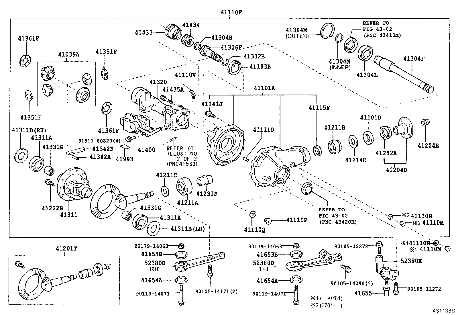 41311-35110 CASE, FRONT DIFFERENTIAL product image