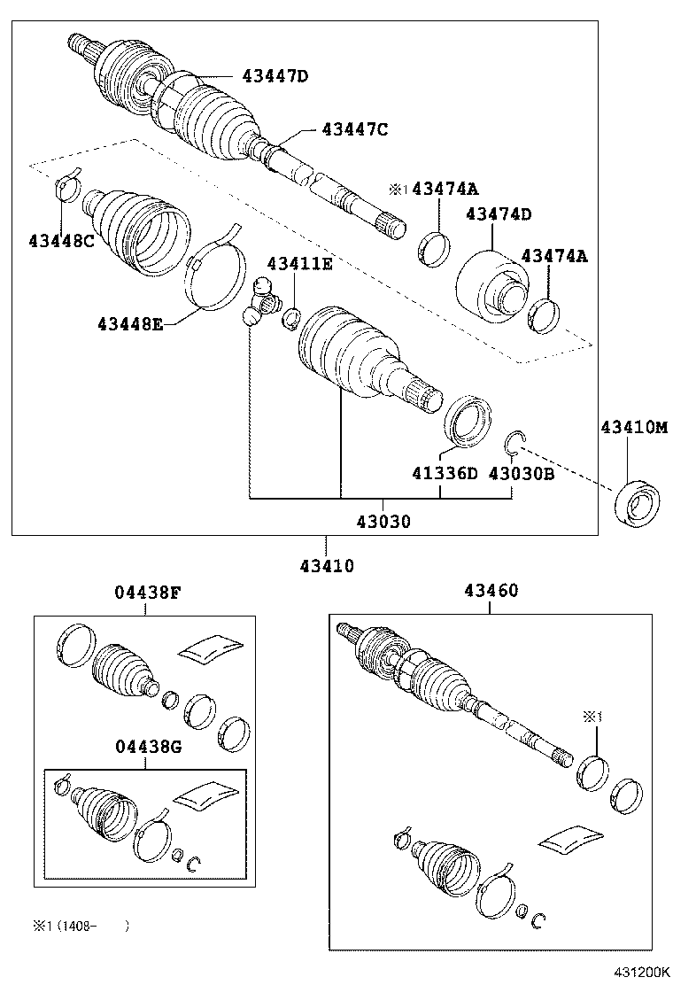 90311-34049 OIL SEAL, FRONT DRIVE SHAFT, LH product image