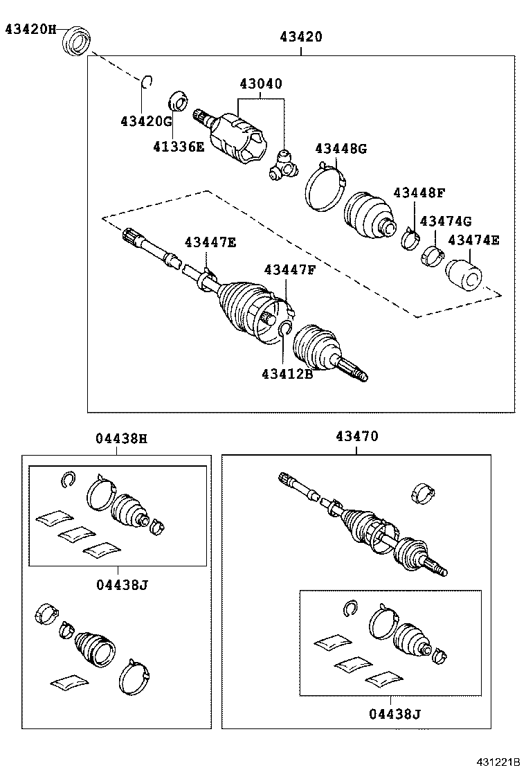 90311-40027 OIL SEAL, FRONT DRIVE SHAFT, RH product image