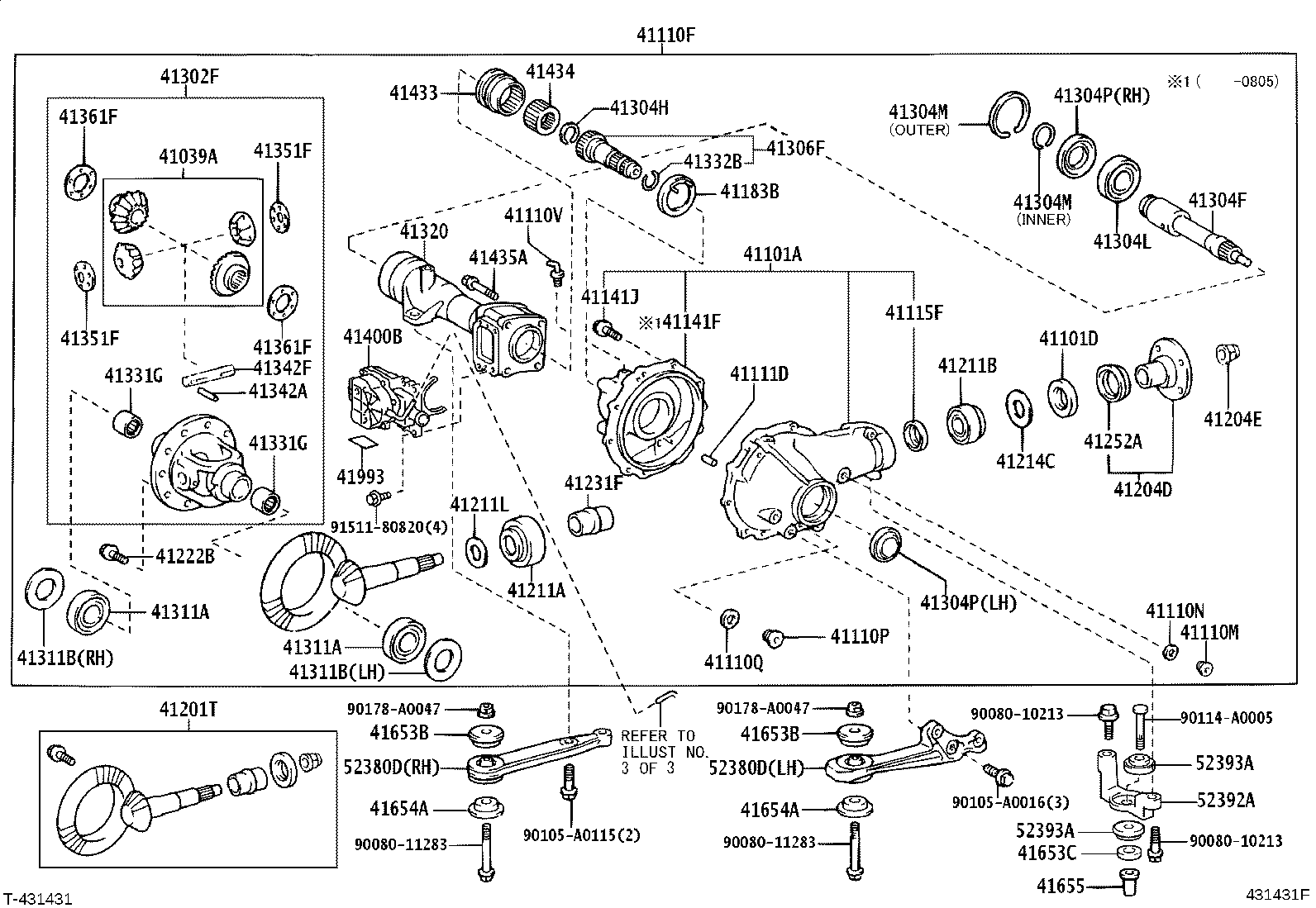 41110-35D80 CARRIER ASSY, DIFFERENTIAL, FRONT product image