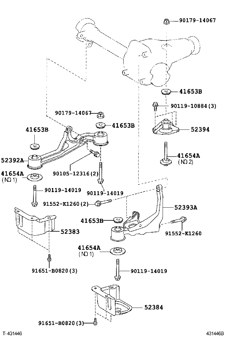 41108-0W022 COVER, FRONT DIFFERENTIAL CARRIER product image