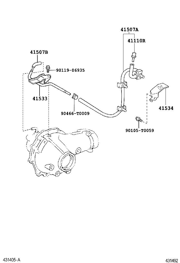 41101-0K030 CARRIER SUB-ASSY, DIFFERENTIAL, FRONT product image
